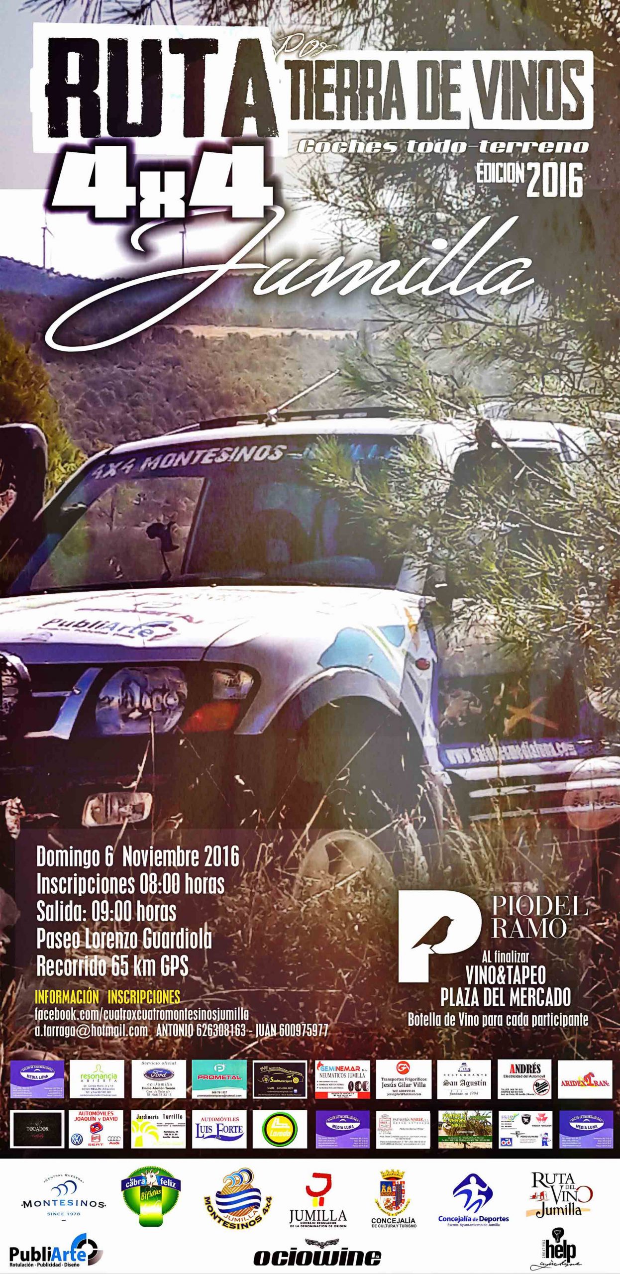 CARTEL 4X4 POR TIERRA DE VINOS
